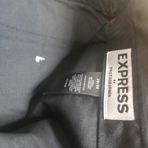 Express Slim Fit Photographer Dress pants in Burgundy Size 29x30 - Picture 11 of 12